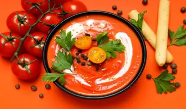 طرز تهیه سوپ گوجه فرنگی فرانسوی؛ پیش‌غذای خوشمزه و مجلسی با طعمی خاص