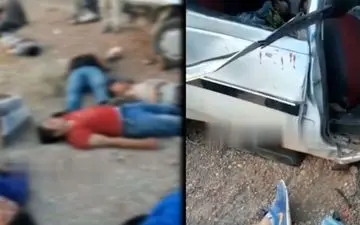 فیلم دلخراش از صحنه حادثه برای افغان‌ها در شیراز / قاچاق انسان حادثه آفرید