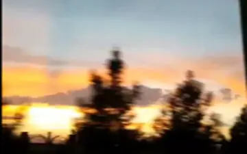 لحظات دل‌انگیز غروب خورشید در قم + فیلم 