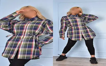 انواع مدل مانتو چهارخانه 
