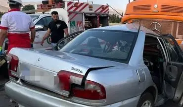 تصادف مرگبار در آزادراه زنجان-قزوین؛ دو کشته بر اثر برخورد کامیون و سواری
