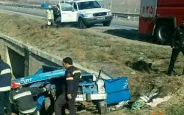 برخورد مرگبار تریلی و وانت جان ۴ تن را گرفت