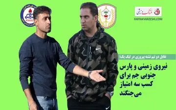 تقابل دو تیم تشنه پیروزی در لیگ یک؛ نیروی زمینی و پارس جنوبی جم برای کسب سه امتیاز می‌جنگند