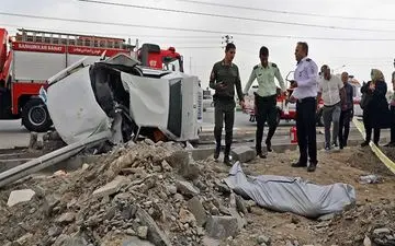 ۲ کشته و مجروح بر اثر برخورد خودرو با تیر برق در مشهد