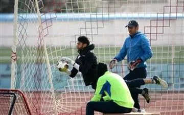 تنوع تمرینی برای دروازه‌بان‌های استقلال؛ تمرین امروز آب و کف