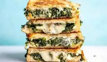 طرز تهیه ساندویچ اسفناج و پنیر: گام به گام