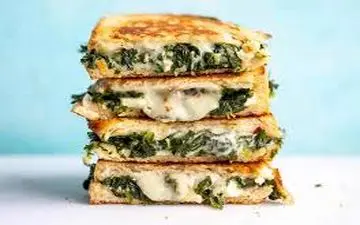 طرز تهیه ساندویچ اسفناج و پنیر: گام به گام