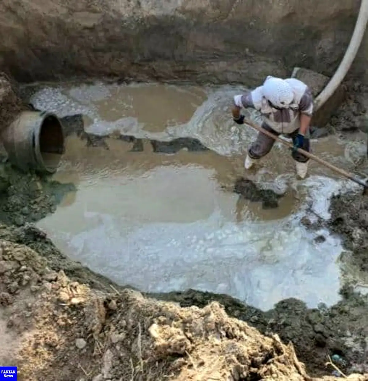‍  قطعی آب در کرمانشاه به دلیل شکستگی خط انتقال آب چاه های میاندربند است