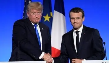 
خوشحالی رییس جمهور فرانسه از صمیمتش با ترامپ
