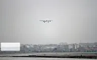 لاستیک هواپیما روی باند فرودگاه شیراز ترکید