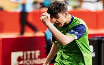 نابغه ایرانی در رده دوم برترین‌های تنیس روی میز جهان