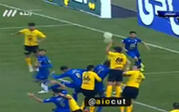 صحنه‌ای که فریاد بازیکنان استقلال را درآورد