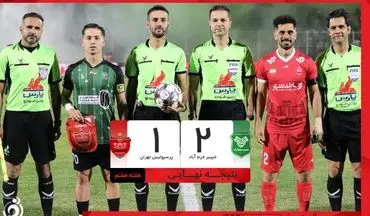 خلاصه بازی خیبر 2 - پرسپولیس 1 + ویدئو