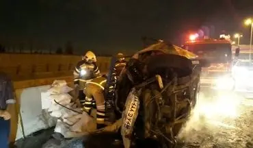 تصادف مرگبار چند خودرو در نوشهر