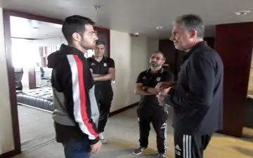  پورعلی گنجی در اردوی تیم ملی(عکس)