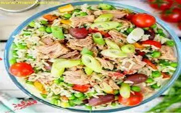 سالاد متفاوت | سالاد تن ماهی یا برنج
