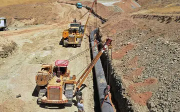 اتصال شبکه توزیع شهر مهرستان به سد ماشکید