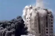  اولین واکنش حماس به اقدام صهیونیست‌ها در هدف قرار دادن برج غزه 