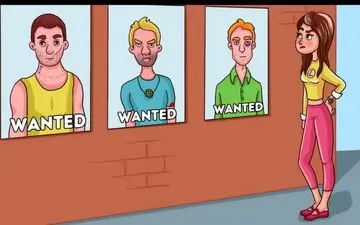 اگر گفتی کدامیک از افراد تصویر، همسر این زن است ؟