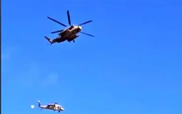 سقوط یک فروند بالگرد نظامی اسرائیل در کرانه باختری 
