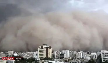 طوفان یزد از نمایی دیگر + فیلم