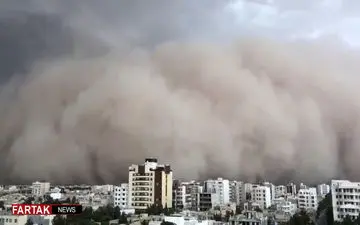 طوفان یزد از نمایی دیگر + فیلم