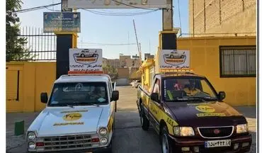 آغاز بکار امداد تاکسی رایگان در شهر کرمانشاه