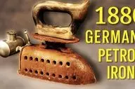 ترمیم اتوی قدیمی ۱۴۵ ساله با سوخت الکل؛ بازسازی هنرمندانه یک اثر آنتیک + ویدئو جذاب