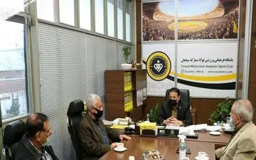 دیدار هیئت مدیره کانون پیشکسوتان باشگاه فولاد مبارکه سپاهان با محمدرضا ساکت