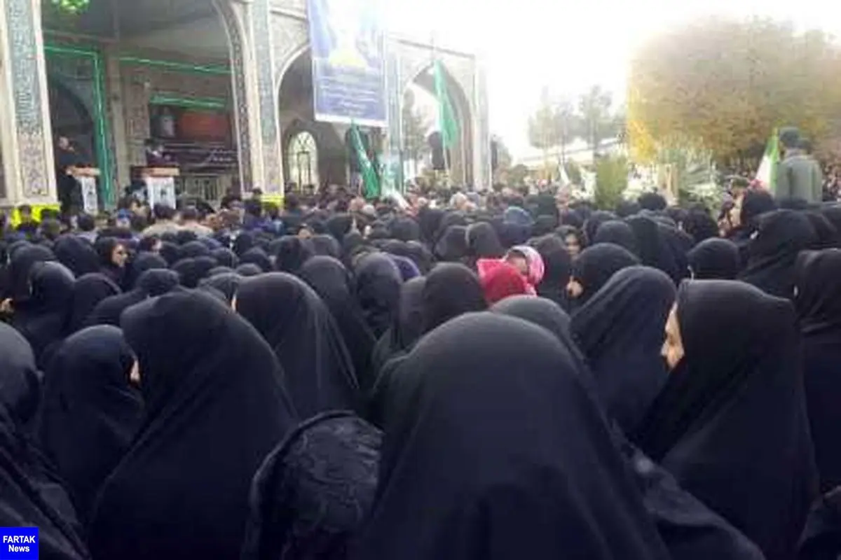 آیین چهلم شهید خردسال حمله تروریستی اهواز در اصفهان برگزار شد