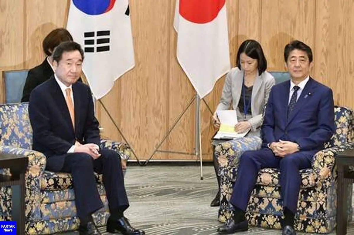دیدار شینزو آبه و نخست‌وزیر کره‌جنوبی در بحبوحه اختلافات