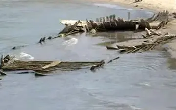 پیدا شدن لاشه کشتی گمشده در رودخانه راین پس از 123 سال + فیلم 