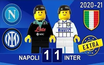 شبیه سازی بازی ناپولی - اینتر با لگو + فیلم