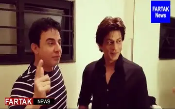 دیدار عموپورنگ با شاهرخ خان بازیگر معروف هندی + فیلم