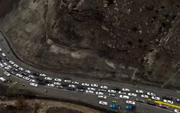 بررسی وضعیت راه های کشور| ترافیک سنگین در هراز

