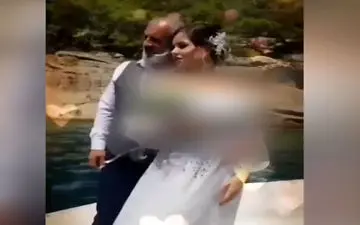 این عروس و داماد صدای همه رو در آوردند/ جلف بازی شرم آور داماد 70 ساله با عروس 18 ساله!