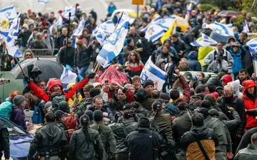 نتانیاهو در تظاهرات خیابان کاپلان تل‌آویو تهدید به ترور شد