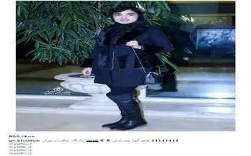 پوشش جالب الهه حصاری با چکمه در یک مراسم (عکس)
