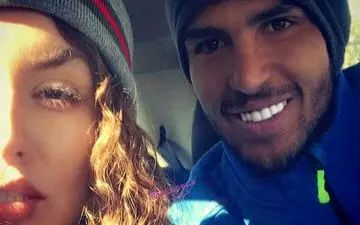 خوشگذرانی نیکی محرابی به همراه نامزد فوتبالیستش! + عکس