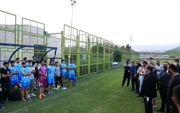 حضور دکتر قربانیان در تمرین امروز بادران