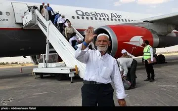 بازگشت اولین گروه حجاج به همدان + تصاویر