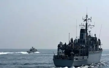 تمرین مشترک مین روبی آمریکا و انگلیس در«خلیج فارس»
