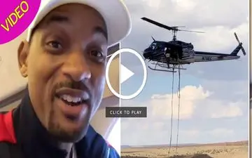 جشن تولد سوپر استار هالیوود در آسمان! +فیلم 