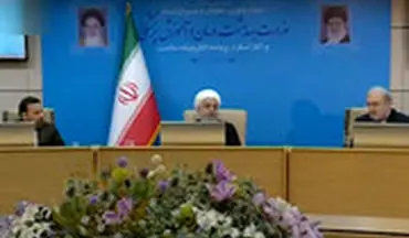  شوخی روحانی با وزیر بهداشت در یک مراسم رسمی
