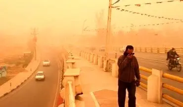 گرد و غبار برای مناطقی از خوزستان پیش بینی می‌شود