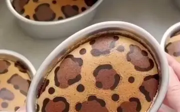 طرز تهیه  کاپ کیک پلنگی!