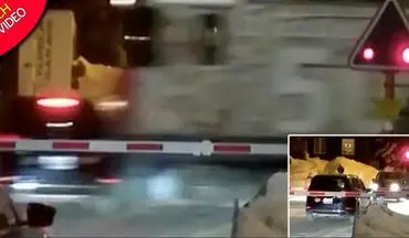 زنده ماندن معجزه آسای سرنشینان خودرو در تصادف با قطار