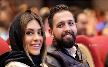 تیپ جدید محسن افشانی و همسرش دیشب در یک مراسم