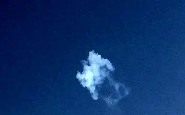 رد موشک شیلک شده یمنی‌ها در آسمان ریاض + فیلم