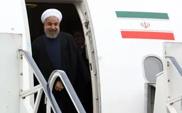  رئیس جمهوری وارد کرمانشاه شد